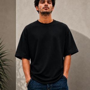 French Terry Cotton Oversize T-Shirts