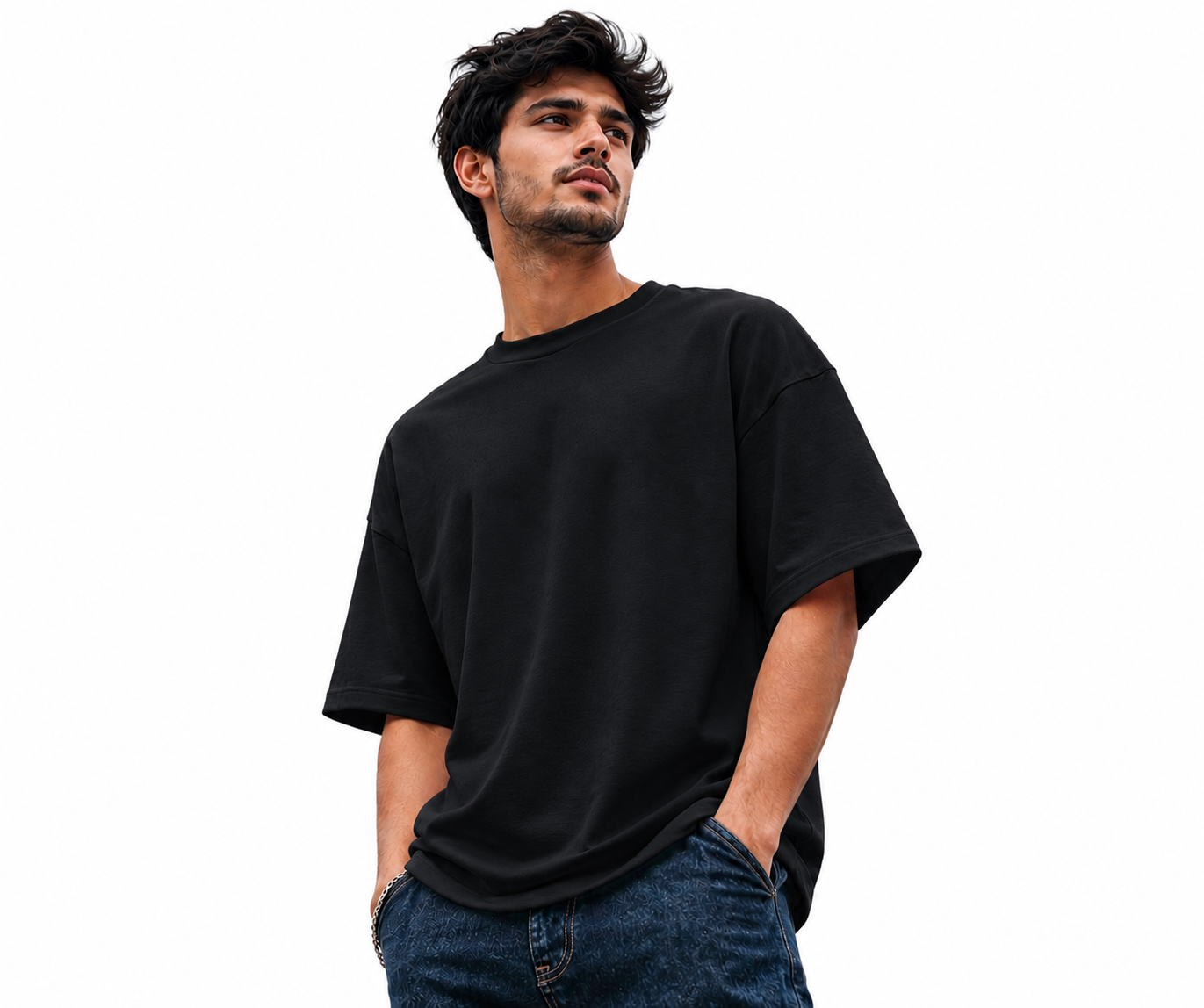 French Terry Cotton Oversize T-Shirts (Copy) - Image 2
