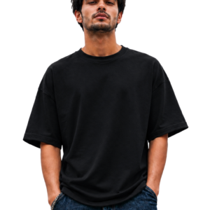 French Terry Cotton Oversize T-Shirts